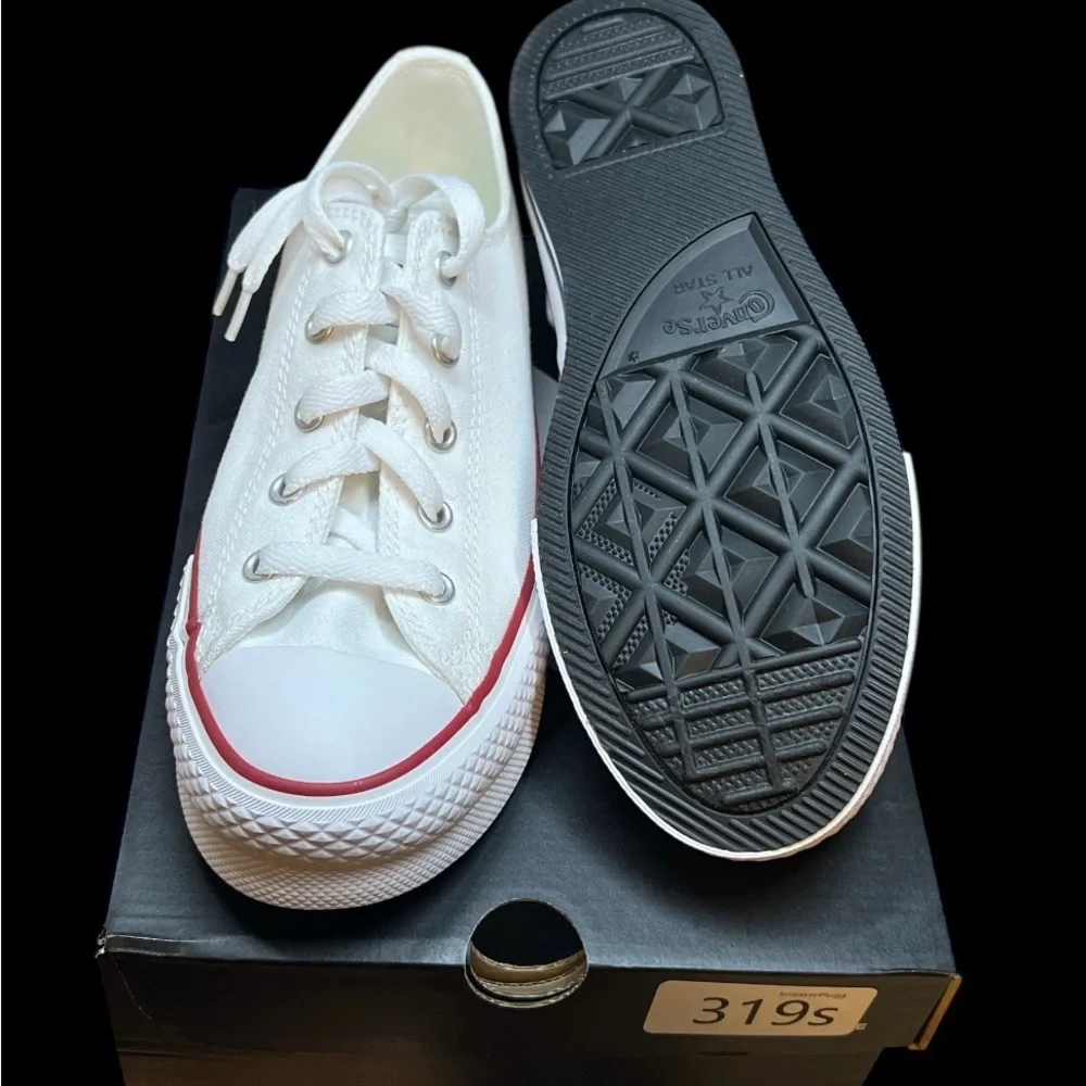 Size‎ 4 - Converse Chuck Taylor All Star EVA Lift OX - White/Garnet/Navy 272858F
